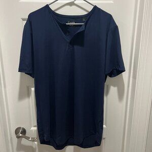 CUTS AO Henley Curve-Hem Tee
